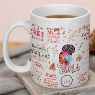 Goddess   Motivational African American Woman Coffee Mug