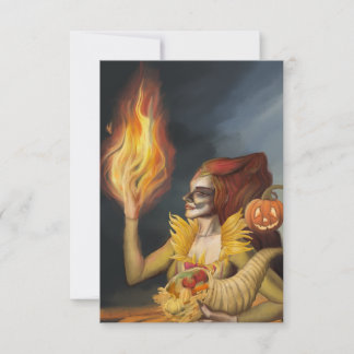 Goddess of Autumn Thank You Card