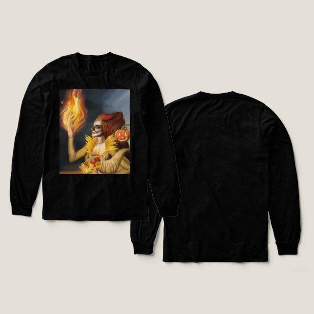 Goddess of Autumn Tri-Blend Shirt (Design Front & Back)