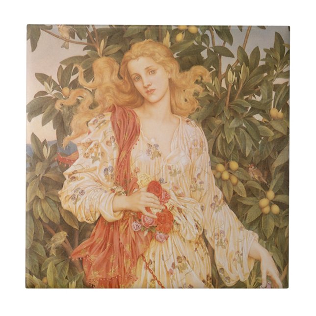 Goddess of Blossoms and Flowers, Flora by Morgan Tile (Front)