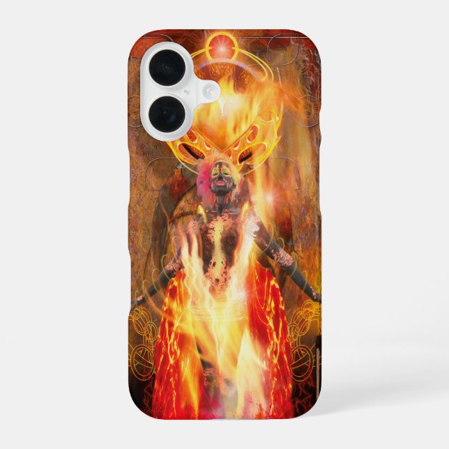 Goddess of Fire PELE iPhone 16 Case (Back)