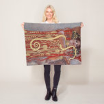 Goddess of Health, Hygieia (Salus), Gustav Klimt Fleece Blanket<br><div class="desc">Gustav Klimt (July 14, 1862 – February 6, 1918) was an Austrian symbolist painter and one of the most prominent members of the Vienna Secession movement. Klimt is noted for his paintings, murals, sketches, and other objets d'art. In addition to his figurative works, which include allegories and portraits, he painted...</div>