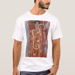 Goddess of Health, Hygieia (Salus), Gustav Klimt T-Shirt<br><div class="desc">Gustav Klimt (July 14, 1862 – February 6, 1918) was an Austrian symbolist painter and one of the most prominent members of the Vienna Secession movement. Klimt is noted for his paintings, murals, sketches, and other objets d'art. In addition to his figurative works, which include allegories and portraits, he painted...</div>