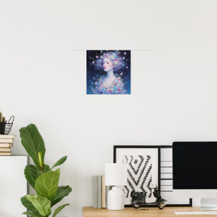 "Goddess of Light – Blooming Serenity" Poster