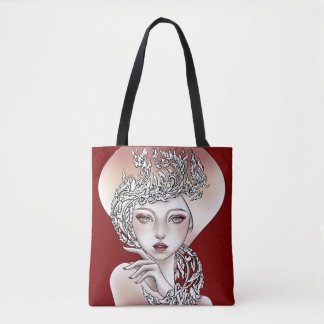 Goddess of Red Light Trash Tote Bag