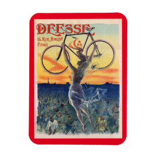 Goddess of the Bicycle, Advertisement, Vintage  Magnet