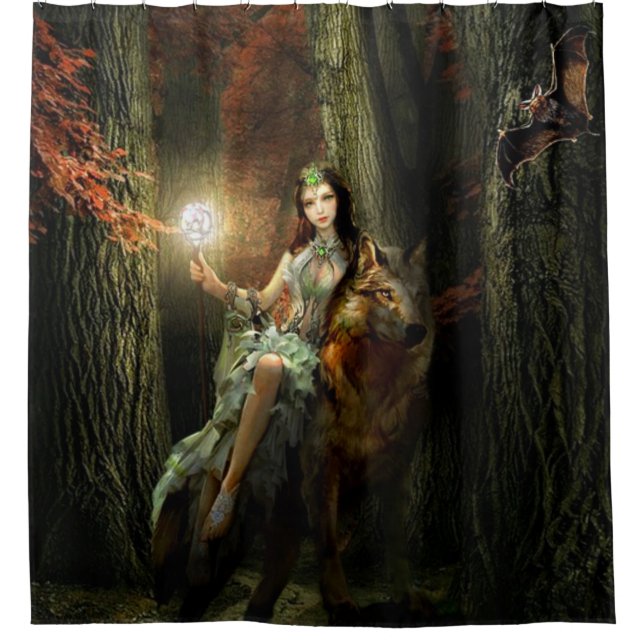 Goddess Of The Forest   Shower Curtain (Front)