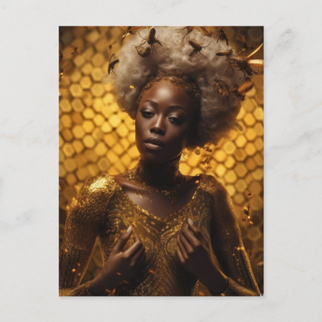 Goddess of the Honey Bees Postcard (Front)