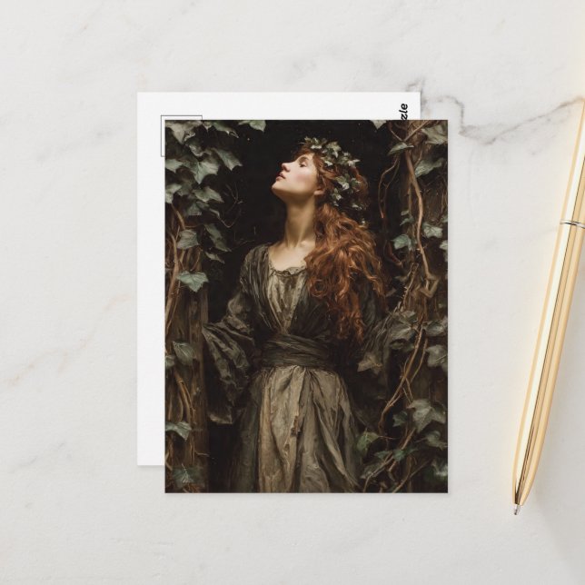 Goddess of the Ivy Forest Postcard (Front/Back In Situ)