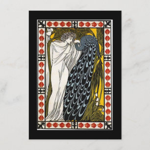 Goddess & Peacock Toga Party Invitation