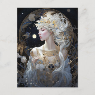 Goddess Queen Fantasy Art Postcard