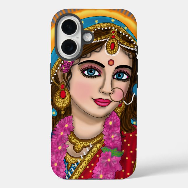 goddess radha iphone cover (Back)