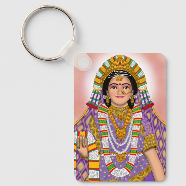 Goddess Radha Keychain (Front)