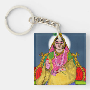 Goddess Radha Keychain