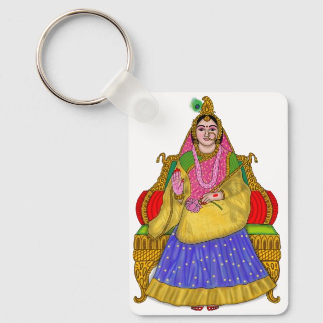 Goddess Radha Keychain (Front)