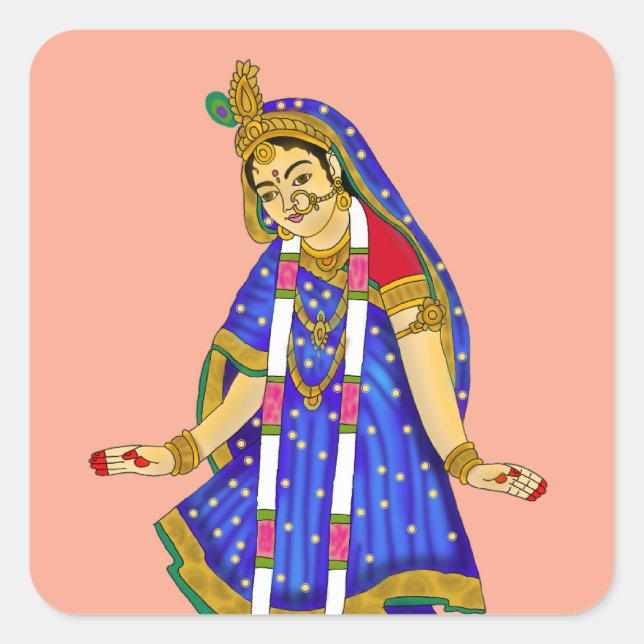 Goddess Radha Sticker (Front)