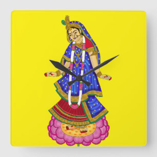 Goddess Radha Wall Clock