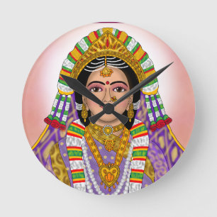Goddess Radha Wall Clock