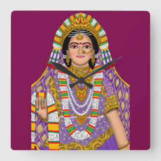 Goddess Radha Wall Clock