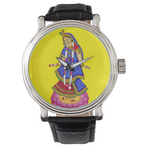 Goddess Radha Wall Clock Watch