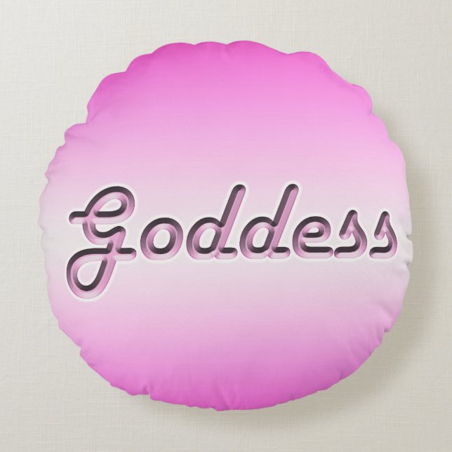 Goddess Round Cushion (Front)