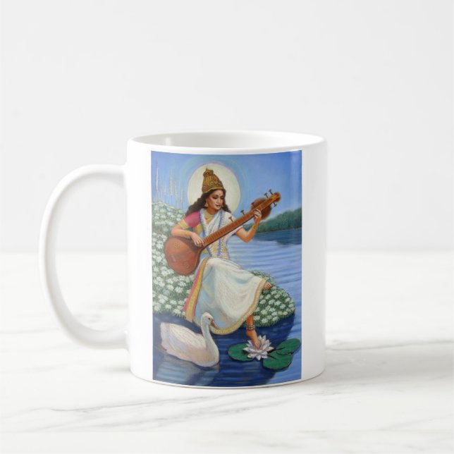 Goddess Sarasvati Coffee Mug (Left)