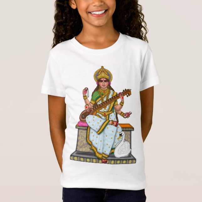 Goddess Saraswati T-Shirt (Front)