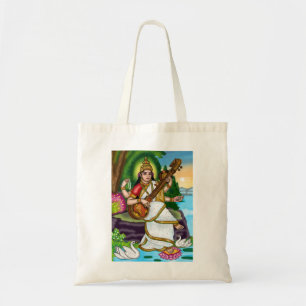 Goddess Saraswati Tote Bag