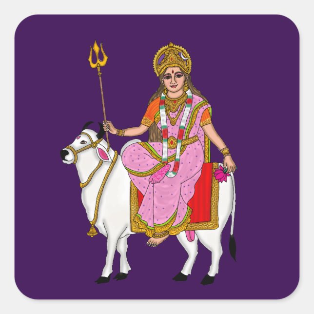 Goddess Shailputri Stickers (Front)