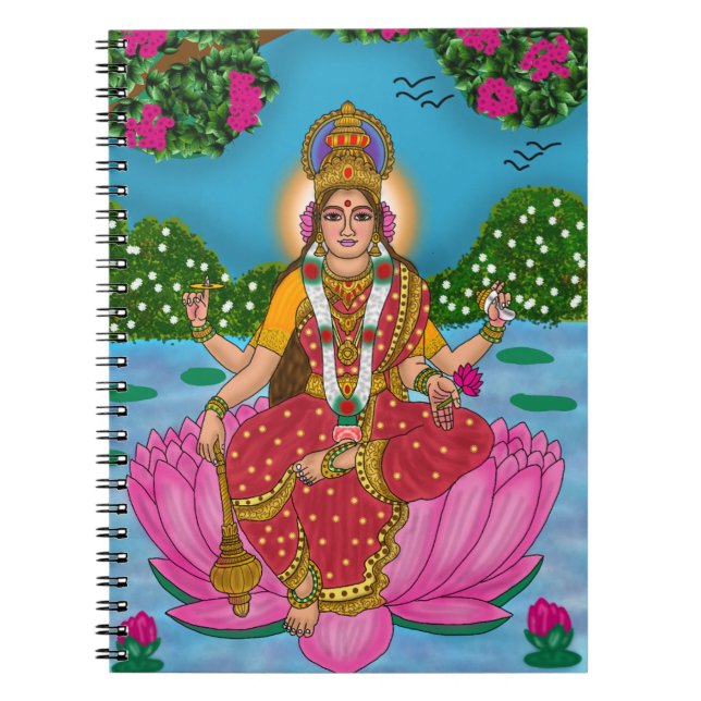 Goddess Siddhidatri  Notebook (Front)