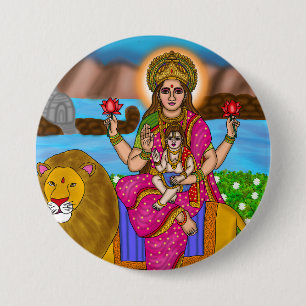 Goddess Skandamata Button
