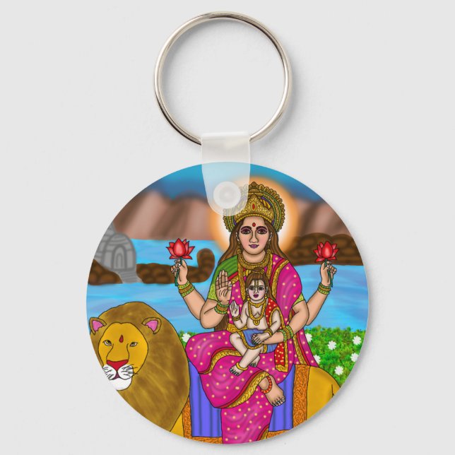 Goddess Skandamata Keychain (Front)