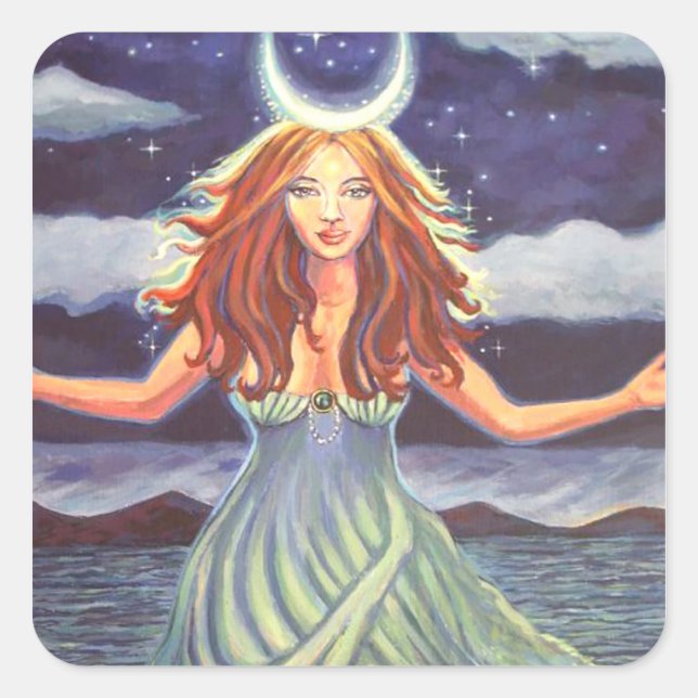 Goddess Sticker - 'Queen Of The Tides' (Front)