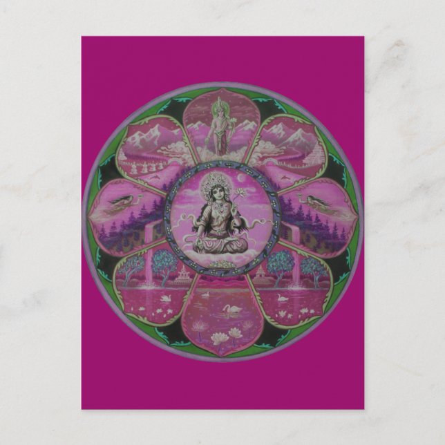 Goddess Tara Mandala postcard (Front)