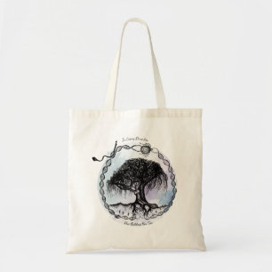 Goddess Tree In Every Direction on Purple Tote Bag