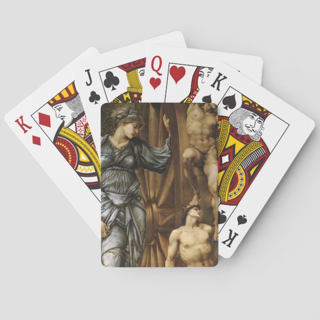 Goddess Turning the Wheel of Fortune (Burne-Jones) Playing Cards (Back)