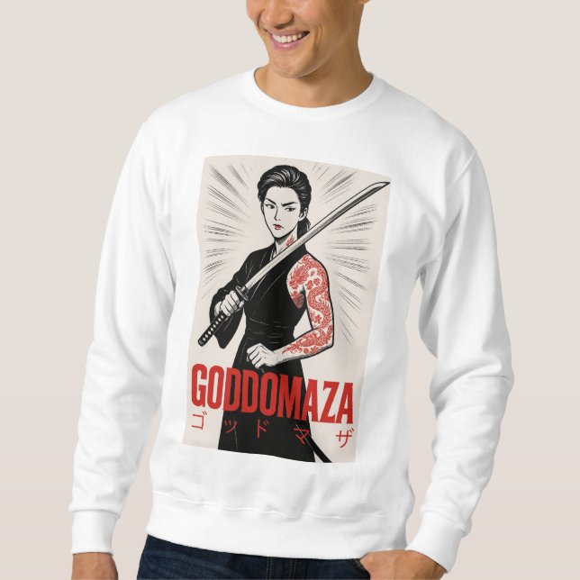 GODDOMAZA  KATANA GANGSTER   SWEATSHIRT (Front)