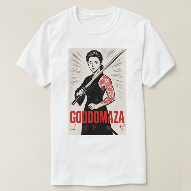 GODDOMAZA  KATANA GANGSTER   T-Shirt (Design Front)