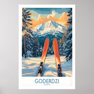 Goderdzi Ski Wall Art Poster Georgia 1