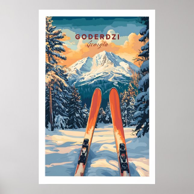 Goderdzi Ski Wall Art Print Georgia 1 (Front)