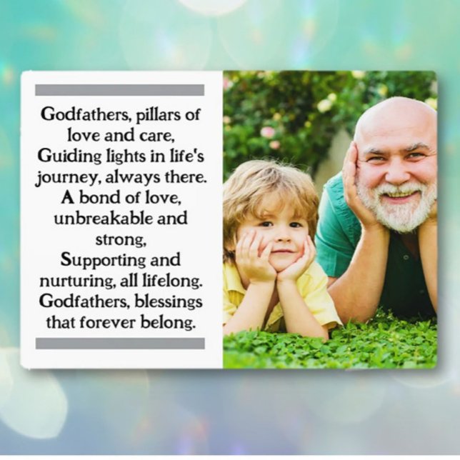 Godfather and Godchild Custom Plaque with Easel (Creator Uploaded)