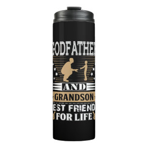 Godfather And Grandson Best Friends For Life Thermal Tumbler