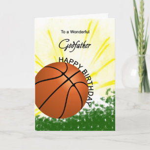 Godfather Basketball Birthday Card