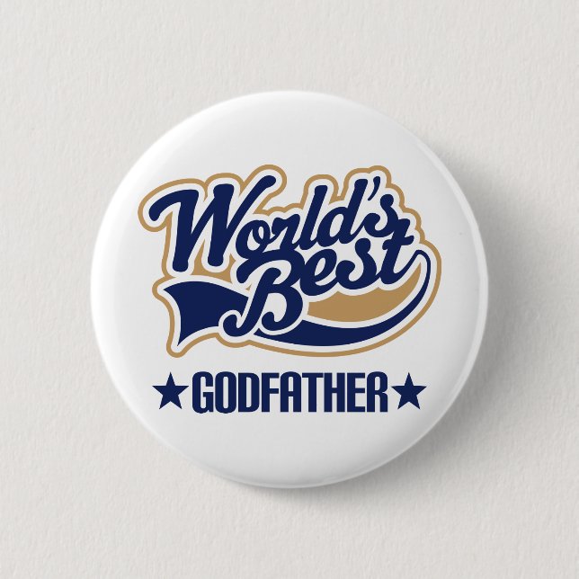 Godfather Gift 6 Cm Round Badge (Front)