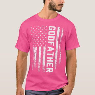 Godfather Gift America Flag Gift For Men Father's T-Shirt