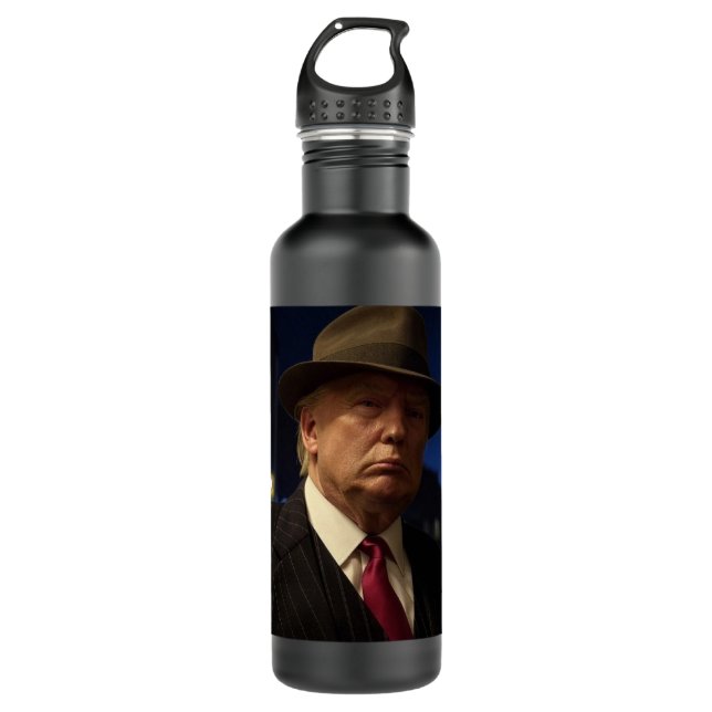 Godfather of America Don J. Trump  710 Ml Water Bottle (Front)