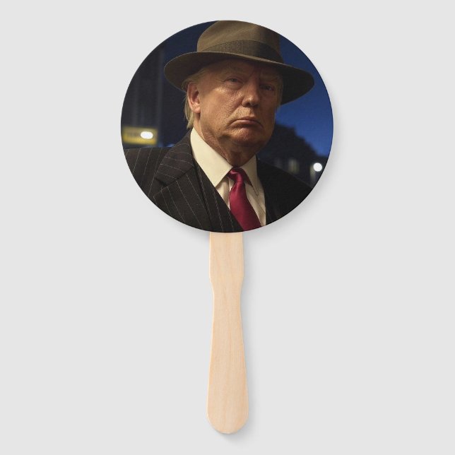 Godfather of America Don J. Trump  Hand Fan (Front)
