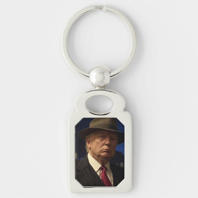 Godfather of America Don J. Trump  Key Ring (Front)