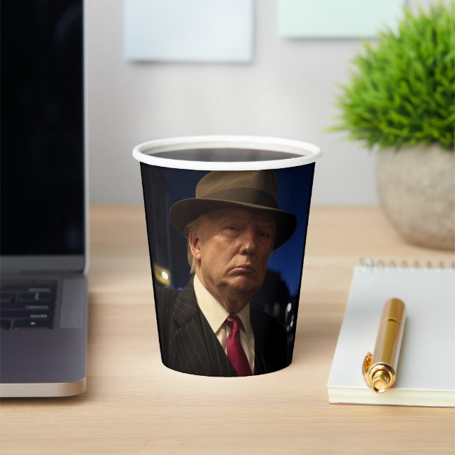 Godfather of America Don J. Trump  Paper Cups (Insitu)