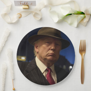 Godfather of America Don J. Trump  Paper Plate